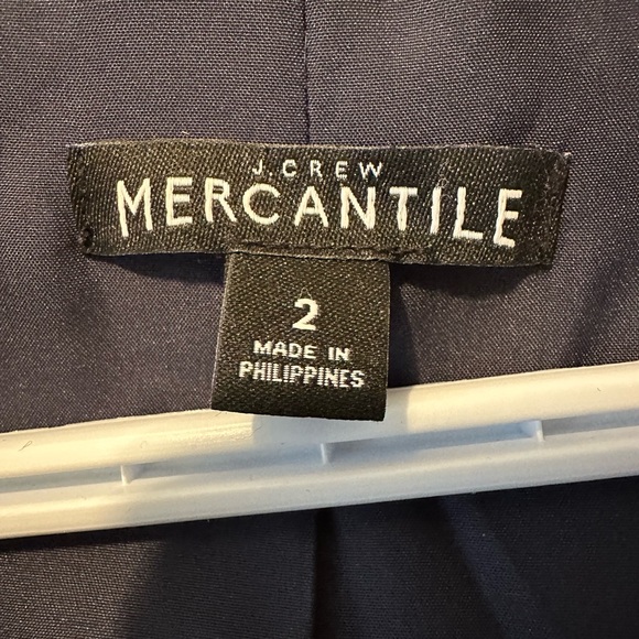 J. Crew women’s navy wool coat - size 2 - Picture 3 of 3